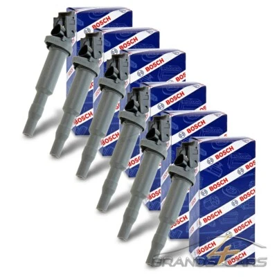 6x BOSCH ZÜNDSPULE FÜR BMW 3-ER E90 E91 325 330 5-ER E60 F10 523 525 528 530 N53 - Bild 1 von 4