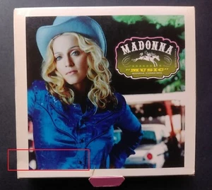Madonna Music Taiwan Deluxe Edition CD w/box + 44-page promo booklet + patch #2 - Picture 1 of 6