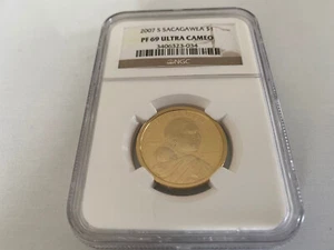 2007-S SACAGAWEA DOLLAR NGC PF69 ULTRA CAMEO "BROWN LABEL" - Picture 1 of 6