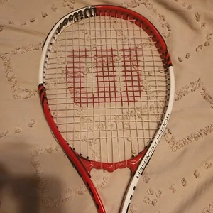 RACCHETTA DA TENNIS WILSON ROGER FEDERER 110 CORDE ELETTRICHE L3 4 3/8 USATA - Foto 1 di 6