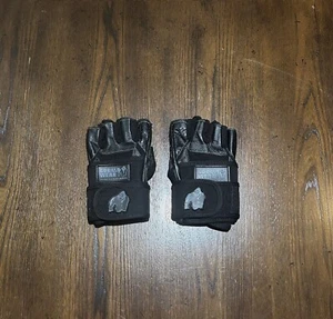 Guantes envolventes de muñeca Gorilla Wear Dallas - negros medianos como Schiek o Harbinger - Imagen 1 de 5