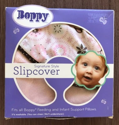 Funda estilo firma Boppy, cortador de galletas rosa marrón flores lado suave (nuevo) Foto 1 de 4