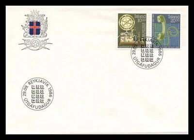 Iceland 1986 FDC, Telephone on Iceland, Lot # 3. - Image 1 of 2