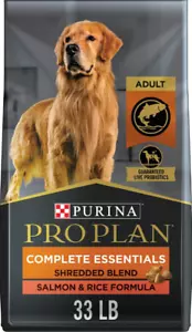 Purina Pro Plan Adult Shredded Blend Salmon & Rice Formula Dry Dog Food, 33 lbs. - Picture 1 of 8