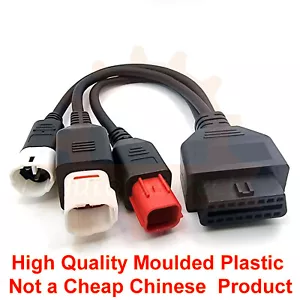 Cable de diagnóstico OBDII de 3 4 6 pines adaptador lector de código de falla OBD para Yamaha - Imagen 1 de 6