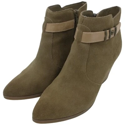 Botines Seychelles Take Note de gamuza tostada talla 6 tacón Anthropologie beige Foto 1 de 4