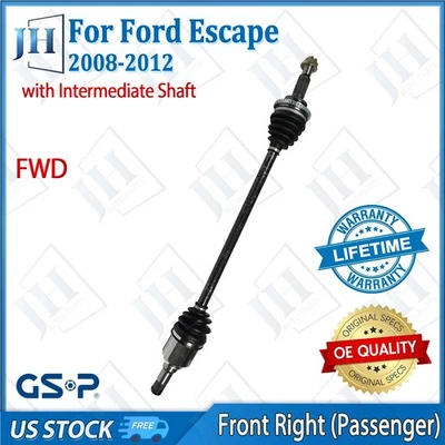 Eje CV pasajero delantero derecho original para Ford Escape Mariner Tribute 08-12 tracción delantera Foto 1 de 4