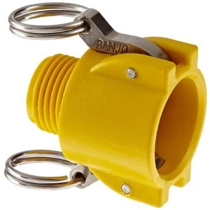 Banjo Garden Hose Cam Lever Coupling  3/4" Coupler X 3/4" Male GHT - GHMT075B - Picture 1 of 3