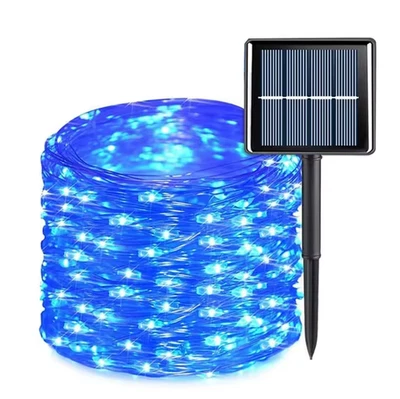 Xmas Christmas Decorations Outdoor Solar String Lights LED Waterproof Home Decor - Image 1 of 4