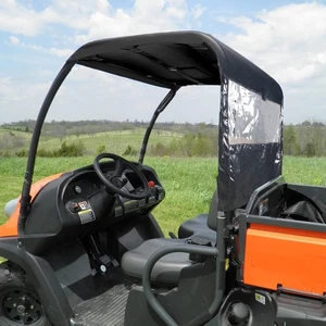Goldfire Black Oxford UTV Soft Top & Rear Dust Panel Polaris Ranger 400/500/800 - Picture 1 of 9