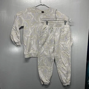 Art Class Sweater Large 10/12 Pullover Sweatshirt Jogger Pants 2 Piece Set Swirl - Picture 1 of 17
