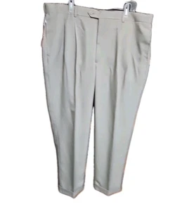NWT Savane Select Edition Pants Mens Sz 42X29 Straight Fit Comfort Waist Khaki - Picture 1 of 12