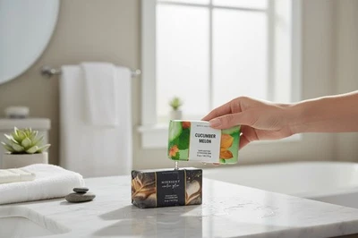 Bath & Body works Midnight Amber Glow & Cucumber Melon CLEANSING BAR - Image 1 of 3