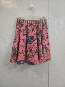 Oilily Skirtle Paisley Print Cotton Skirt Size 140 10yr Rooster Patch Striped - Picture 1 of 10