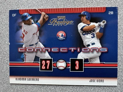 Tarjeta Playoff Prestige 2003 Vladimir Guerrero y José Vidro Connections #C38 Expos Foto 1 de 2