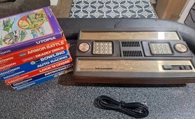 Mattel Intellivision Console Bundle With Games 100% TESTED WORKING Good Shape!
