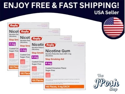 Goma de Rugby Nicotina 4mg Sin Azúcar - Sabor Canela - 4 Cajas. 400 unidades en total Foto 1 de 4