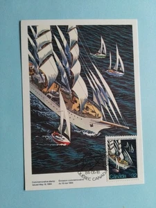 1984 Canada Tall Ship Unused Postcard, No Reserve! (Lot #18) - Picture 1 of 2