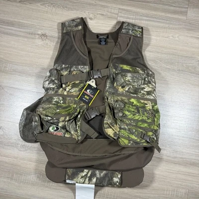 Chaleco Mossy Oak Pavo Camuflaje Equipo de Caza Múltiples Bolsillos Asiento Cojín Talla XL/2XL Foto 1 de 4