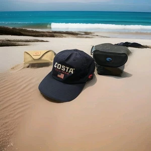 Costa Del Mar Established Performance Hat, Navy, OSFA Adjustable USA 2 Cases - Picture 1 of 3