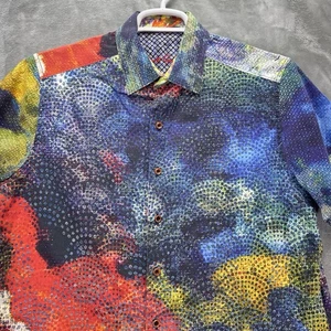 ROBERT GRAHAM Hemd Herren Large Mabson künstlerisches abstraktes Muster Druck AOP fett - Bild 1 von 13