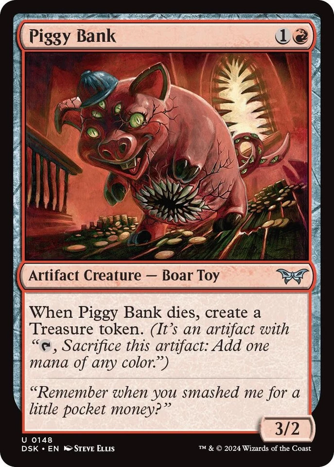 Piggy Bank 148 NM Foil Duskmourn: House of Horror MTG EN - Image 1 of 1