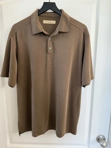 Tommy Bahama Golf Polo Men’s Shirt Size Large - Brown - Picture 1 of 8