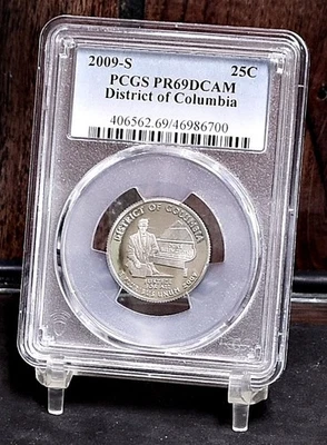 2009-S T-1 District of Columbia Quarter PCGS PF69DCam (#61115-L) - Image 1 of 4