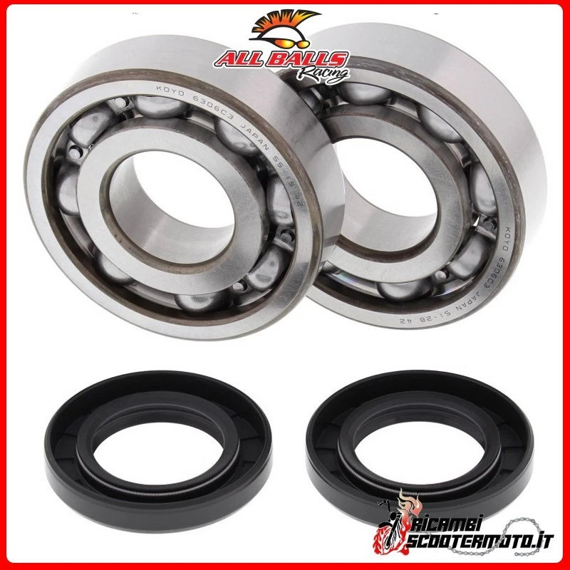 KIT CUSCINETTI ALBERO MOTORE ALL BALLS KAWASAKI KX 500 1989 24-1011#5 - Изображение 1 из 1