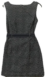 Tommy Hilfiger Nancy Kleid blau gepunktet weiß Bindegürtel ärmellos Größe 10 - Bild 1 von 11