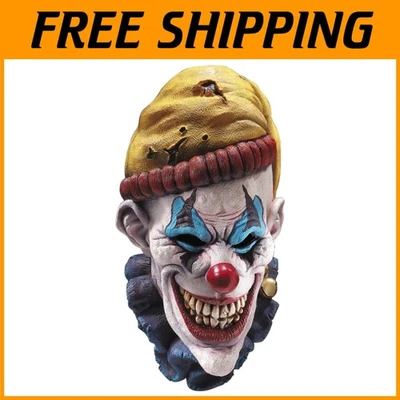 Insano the Clown Overhead Mask - Horror Costume Accessory - Image 1 of 4