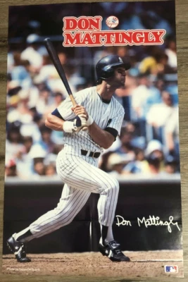 1985 Don Mattingly Yankees Personality Magazine Poster 17" x 26" 2-Sided - Image 1 of 3
