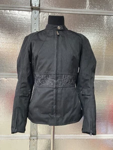 Power Trip Motorcycle Jacket - Womens Small - Padded - Black - With Liner - Bild 1 von 16