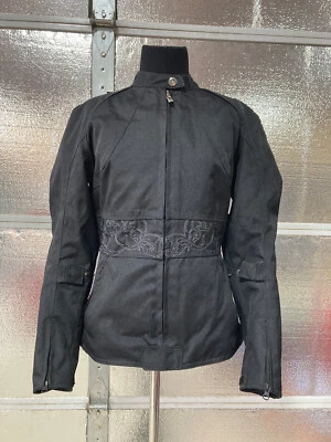 Power Trip Motorcycle Jacket - Womens Small - Padded - Black - With Liner - Image 1 of 4