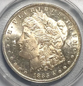 1885 O Morgan Silver Dollar MS 62 Cameo PL ANACS - Stand out Coin! - Picture 1 of 4