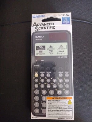 Casio FX-991CW Advanced Scientific Calculator, Black NEW - Image 1 of 3