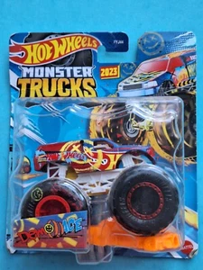 Demo Ace 🔥 1:64 Hot wheels Monster Trucks 2023 Bleu Rouge truck - Picture 1 of 2