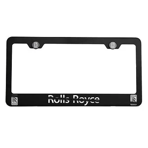 Rollos Royce Espejo Royce Negro Mate Grabado con Láser Marco Cubierta Soporte Etiqueta - Imagen 1 de 11