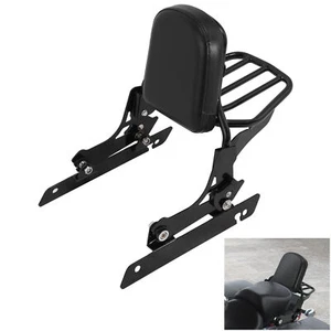 Sissy Bar Backrest Luggage Rack Fit For Harley Dyna Street Bob FXDB 2006-2017 12 - Picture 1 of 21