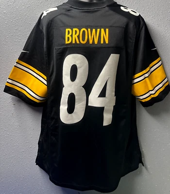 Футболка мужская NFL Pittsburgh Steelers No84 Antonio коричневая Nike размер: XXL черная - б/у - Изображение 1 из 4