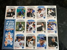 2Ea Uncut  Chicago Cubs/White Sox 2008 Season Player Cards Set #3 & #2 Tribune