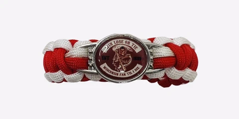 Wisconsin Badgers Paracord  Bracelet Cover