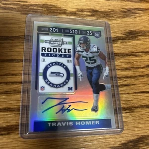 2019 CONTENDERS OPTIC ROOKIE TICKET PRIZM AUTO TRAVIS HOMER SEAHAWKS - Picture 1 of 2