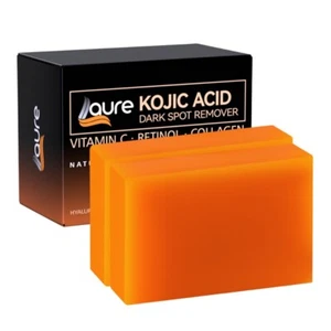 Laure Kojic Acid Dark Spot Remover Soap Bars with Vitamin C, Retinol, Collagen - Picture 1 of 7