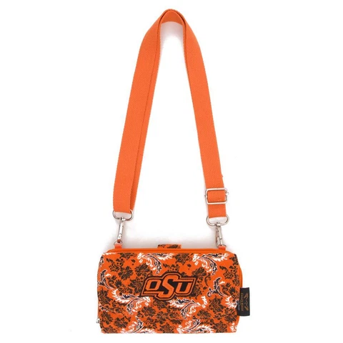 Oklahoma State University Wallet Quilted Mini Cross Body Purse Cover