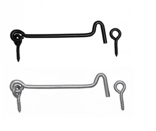 Gancio Tempesta Acciaio Finestra per Porta Viti Disconnetti 60-120 MM Occhiello - Immagine 1 di 4