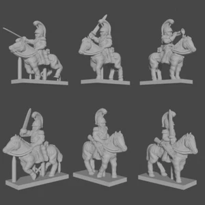 24x 15mm/1:100th French Carabiniers (Turner Miniatures) - Picture 1 of 1
