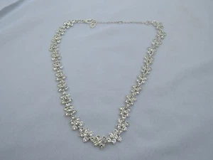 Anne Klein Silver Tone Crystal Collar Necklace - New - Picture 1 of 2