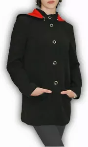 Cappotto giacca donna cappuccio removibile taglie comode made in Italy ELSA - Bild 1 von 3