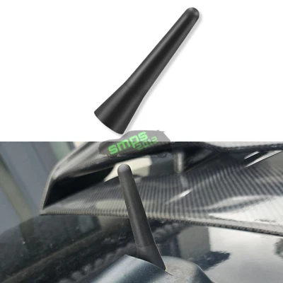 SMPS2012 per MINI F56 Stubby Antenna Albero Antenna Pungiglione Ape (6cm) Nero Cooper S JCW Gen 3